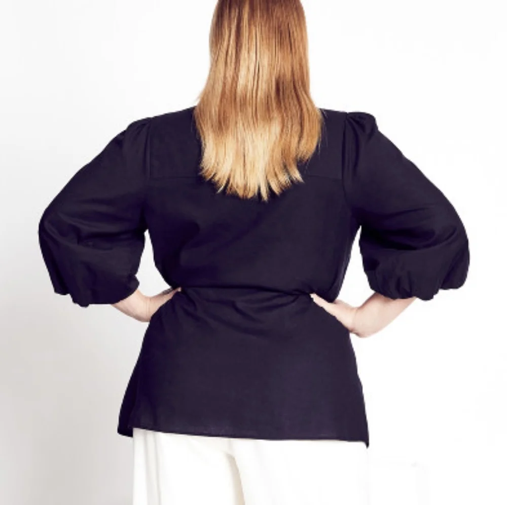 NWT REFINITY X CITY CHIC WRAP BLOUSE_3